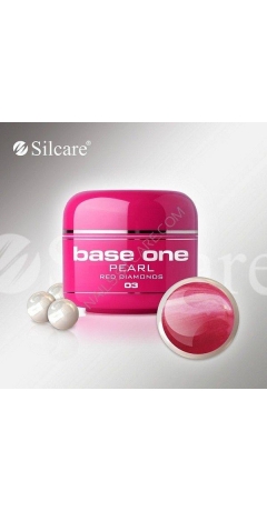 Gel UV Color Base One Pearl - Red Diamonds